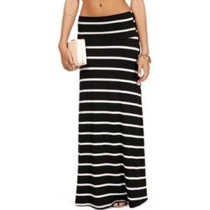 Merona - Maxi skirt - B&W